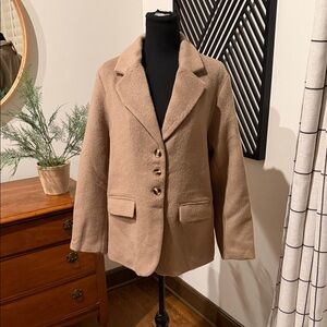 Sunday Edition camel blazer/ coat medium